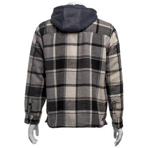 Mens Mountain Ridge Flannel Jacket w/ Chest Protector - Grey alternate view