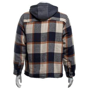 Mens Mountain Ridge Flannel Jacket w/ Chest Protector - Blue/Tan alternate view