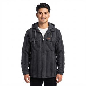 Mens Mountain Ridge Flannel Jacket & Chest Protector - Blue/Grey