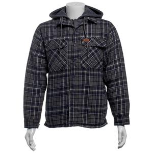 Mens Mountain Ridge Flannel Jacket w/ Chest Protector - Navy alternate view