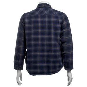 Mens Mountain Ridge Flannel Shirt Jacket - Blue/Grey alternate view