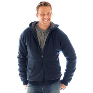 Mens Mountain Ridge Solid Sherpa Hoodie
