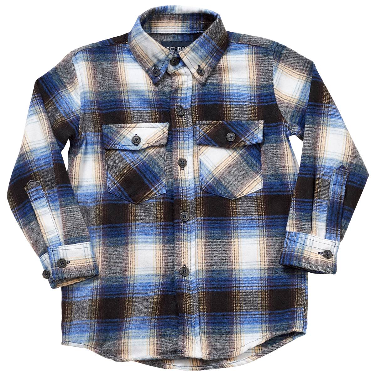 Boys (4-7) Architect(R) Jean Co. Plaid Flannel Shirt - Rainbow