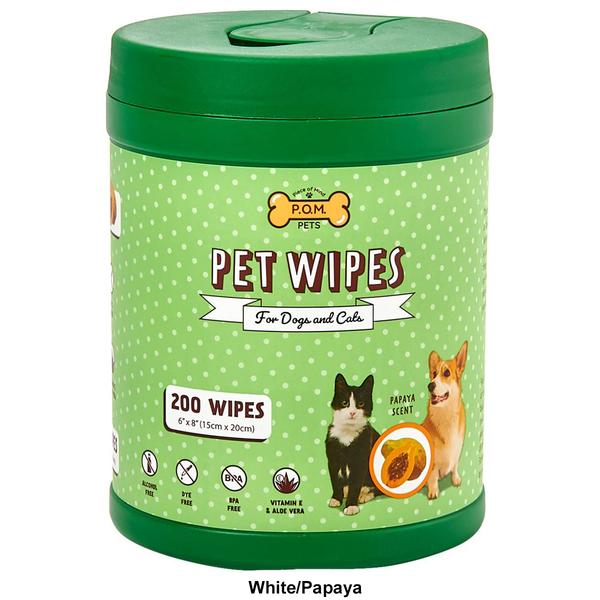 P.O.M. Pet Wipes - 200 Count alternate view