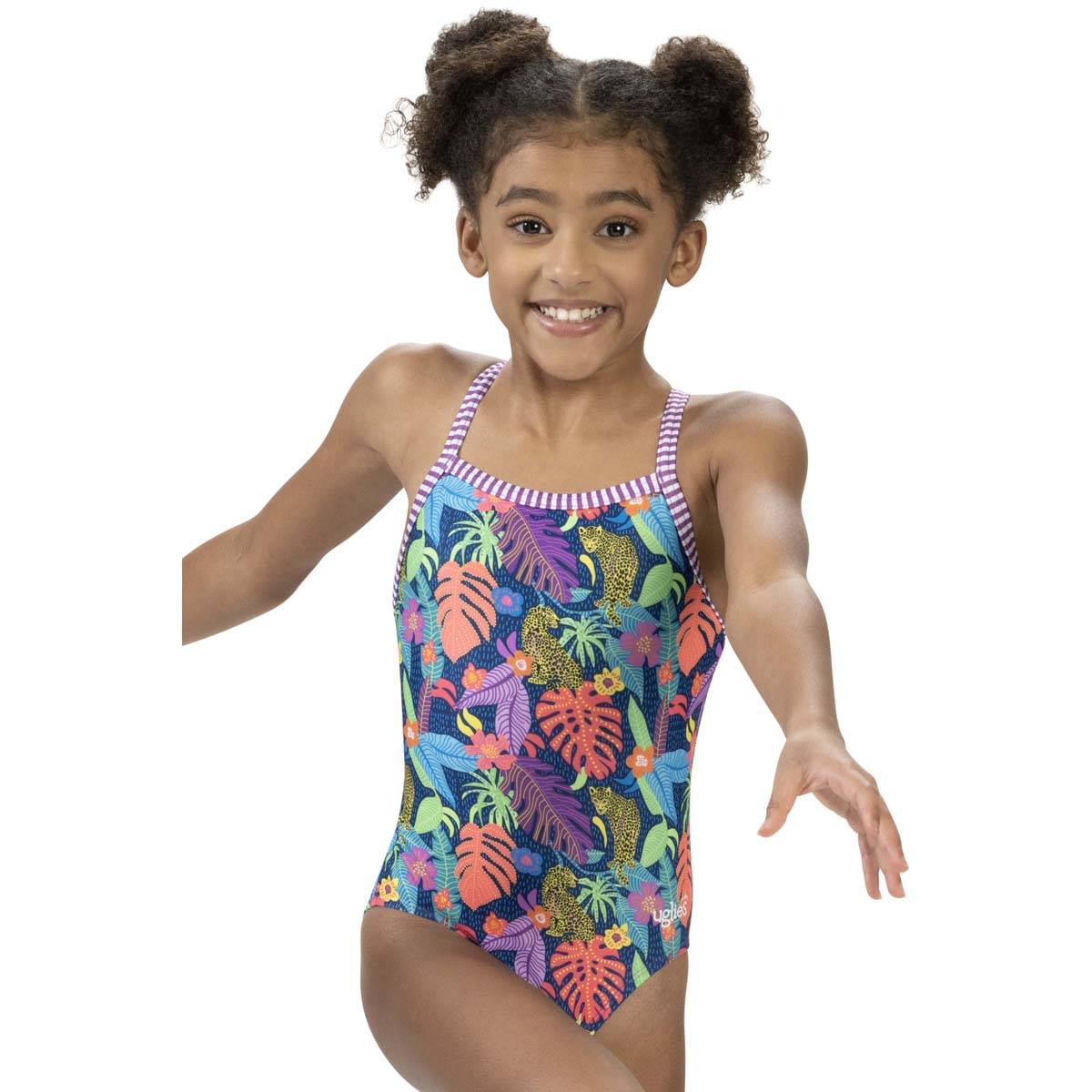 Girls (8-16) Dolfin(R) Uglies Jungle Jam One Piece Swimsuit