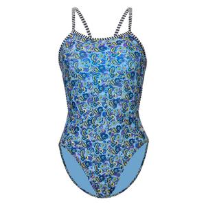 Womens Dolfin(R) Uglies String Back Wallflower One Piece Swimsuit