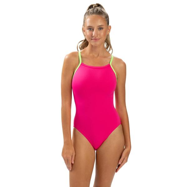 Womens Dolfin(R) Uglies V-Back Solid One Piece Swimsuit