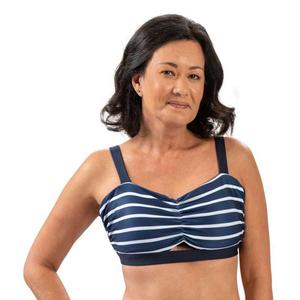 Womens Dolfin(R) Aquashape Nautical Tie-Front Bikini Swim Top alternate view