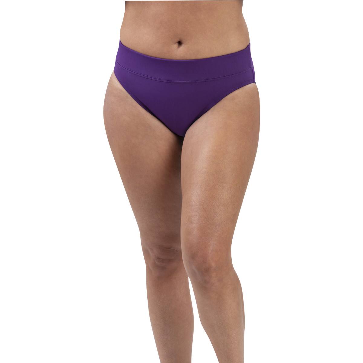 Womens Dolfin(R) Aquashape Solid Moderate Brief Swim Bottoms