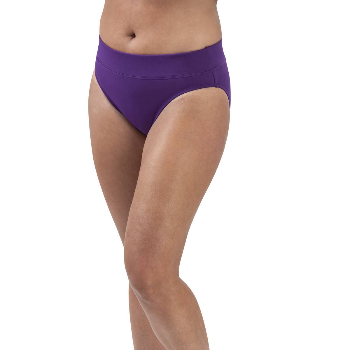 Womens Dolfin(R) Aquashape Solid Moderate Brief Swim Bottoms