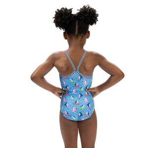 Toddler Girl Little Dolfin(R) Fin Floats One Piece Swimsuit alternate view