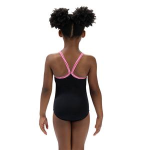 Toddler Girl Little Dolfin(R) Criss-Cross Back One Piece Swimsuit alternate view