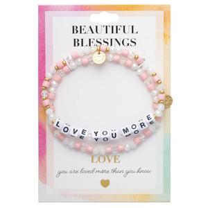 Beautiful Blessings Love You More Stone Stretch Bracelet Set alternate view