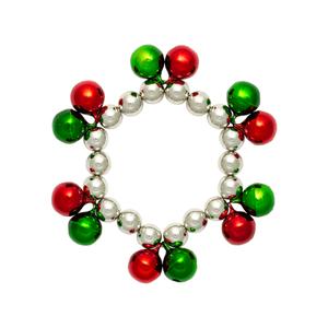 Jingle Bell Beaded Stretch Bracelet