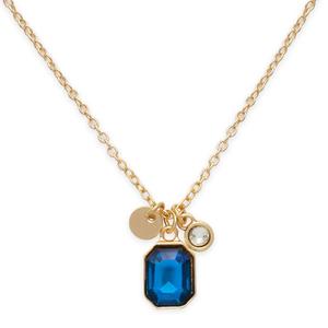 December Birthstone Crystal Charm Pendant Necklace alternate view