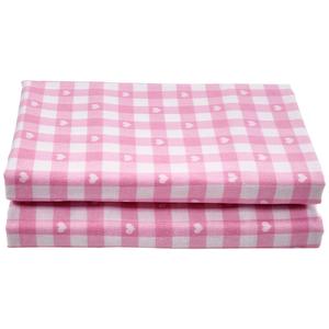 Ashley Cooper(tm) Gingham & Hearts Flannel Sheet Set