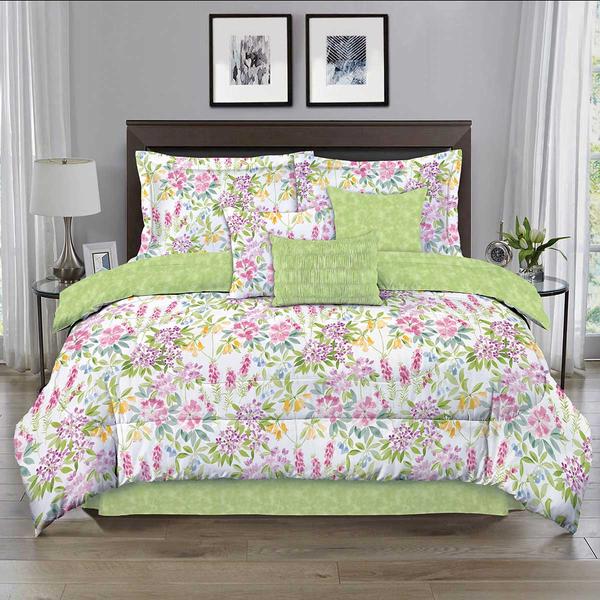 Ashley Cooper(tm) Summer Floral 7pc. Reversible Comforter Set