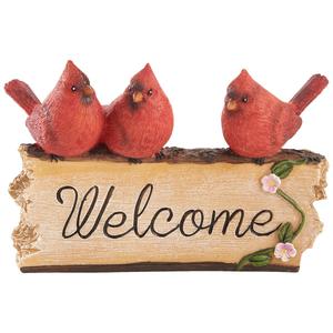Resin Welcome Logs Statue