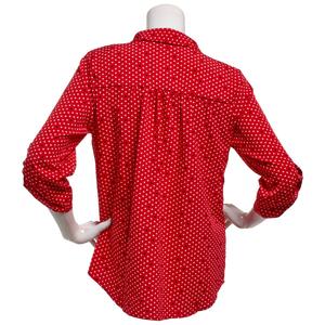 Womens Notations Dots Equipment Casual Button Down alternate view