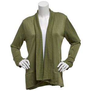 Womens Notations Long Sleeve Open Front Ikat Cardigan
