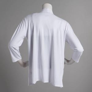 Petite Notations 3/4 Sleeve Open Front Solid Cardigan alternate view