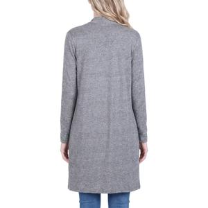 Womens NY Collection Long Sleeve Solid Brushed Hacci Cardigan alternate view
