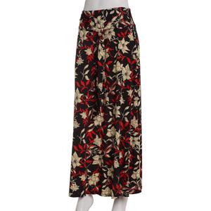 Womens NY Collection Tie Waist Henna Floral Maxi Skirt