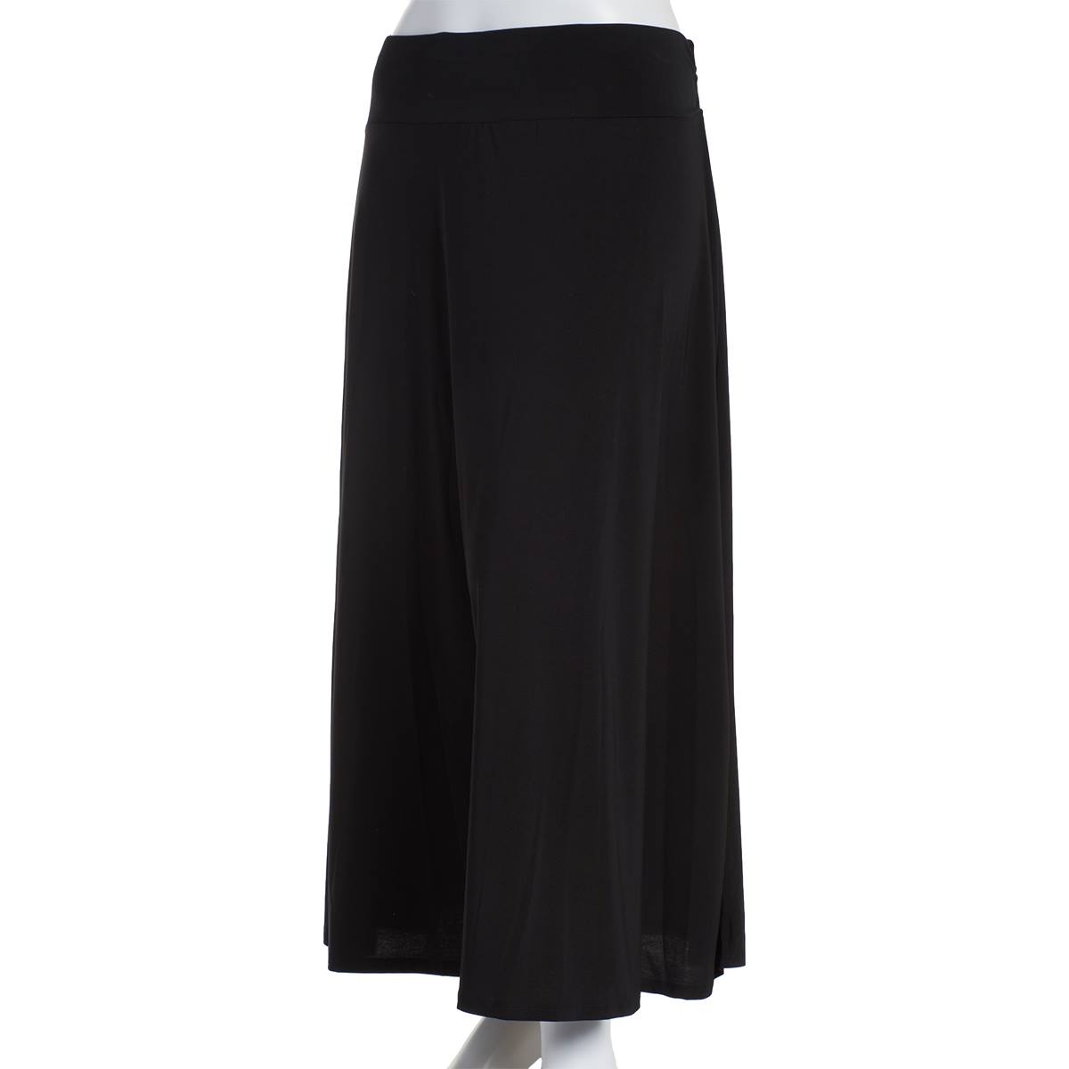 Plus Size NY Collection Pull On Solid Long Skirt