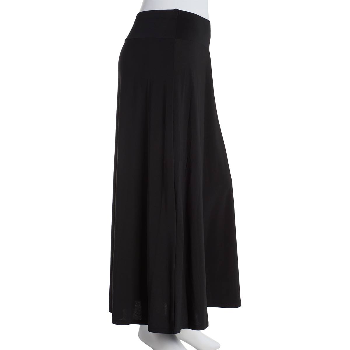 Plus Size NY Collection Pull On Solid Long Skirt