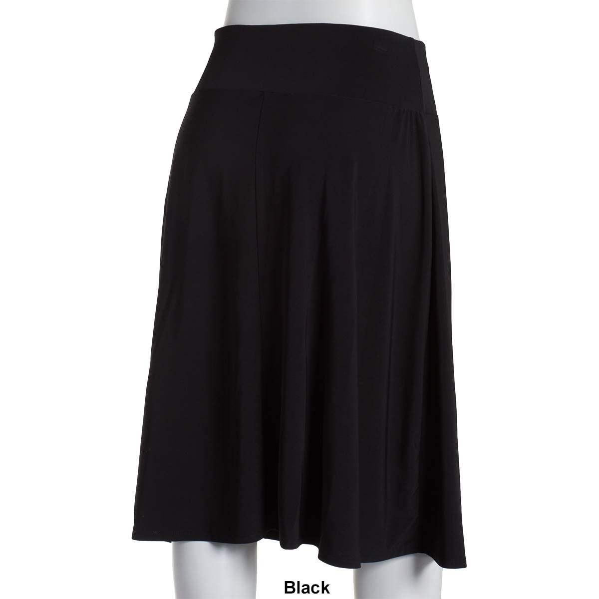 Womens NY Collection Knee Length Solid Skirt