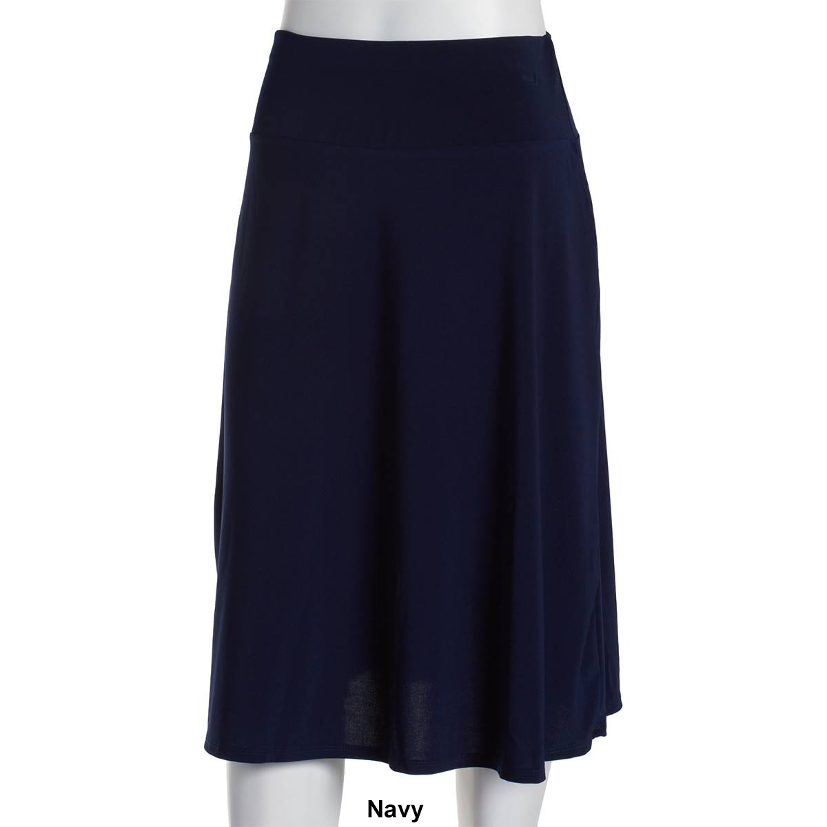 Womens NY Collection Knee Length Solid Skirt