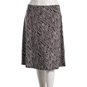 Womens NY Collection Pull On Abstract Leaf Skirt alternate view