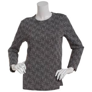 Petite NY Collection Long Sleeve Button Back Knit Blouse alternate view