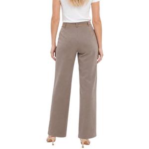 Womens NY Collection Straight Leg Casual Pants w/ Chain Belt alternate view