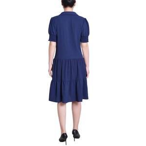 Petite NY Collection Short Sleeve Airflow A-Line Dress alternate view