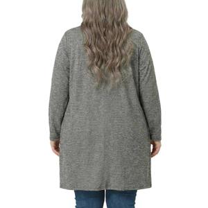 Plus Size NY Collection Long Sleeve Brushed Cardigan alternate view