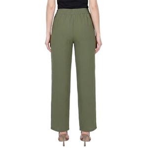 Petite NY Collection Solid Airflow Straight Leg Pants alternate view