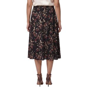 Petite NY Collection Pull On Floral Hacci Midi Skirt alternate view