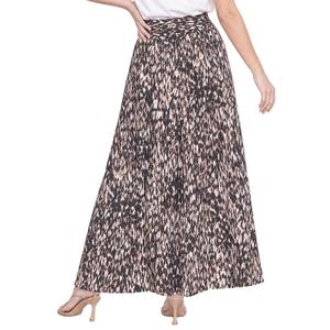 Petite NY Collection Tie Waist Brown Pelage Maxi Skirt alternate view