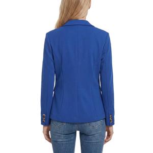 Petite NY Collection Long Sleeve Solid Crepe Blazer alternate view
