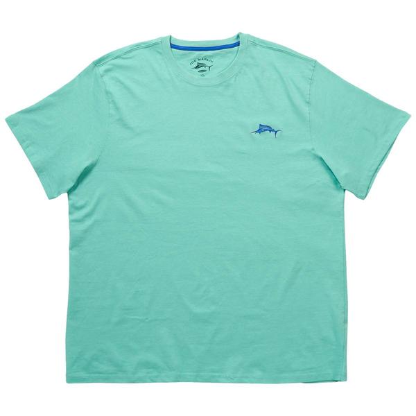 Mens Big & Tall Joe Marlin Solid Embroidery Tee alternate view