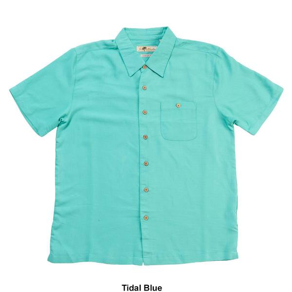 Mens Joe Marlin Patio King Solid Button Down Shirt alternate view
