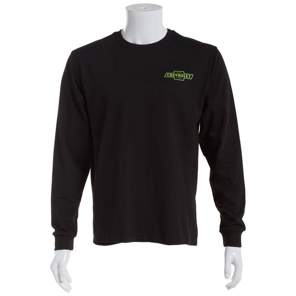 Mens Buckhorn River Chevrolet Graphic Long Sleeve Tee - Black