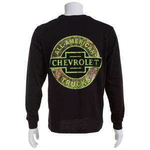 Mens Buckhorn River Chevrolet Graphic Long Sleeve Tee - Black alternate view