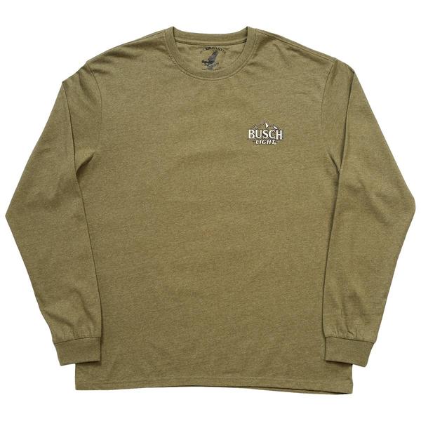 Mens Buckhorn River Busch Light Long Sleeve Tee