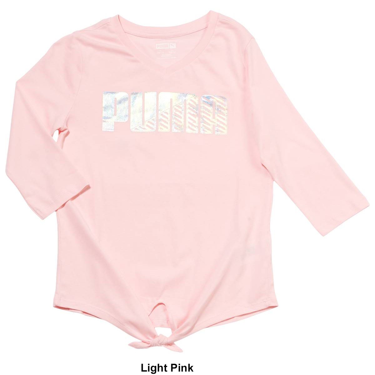 Girls (7-16) Puma Front Tie 3/4 Sleeve Tee