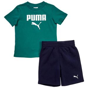 Boys (4-7) Puma(R) 2pc. Jersey Tee & Knit Shorts - Wild Green