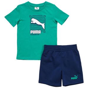 Boys (4-7) Puma(R) 2pc. Tee & Fleece Short Set
