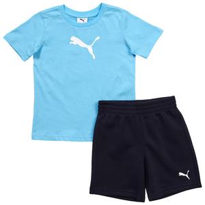 Boys (4-7) Puma(R) 2pc. Tee & Fleece Short Set - Vibrant Blue