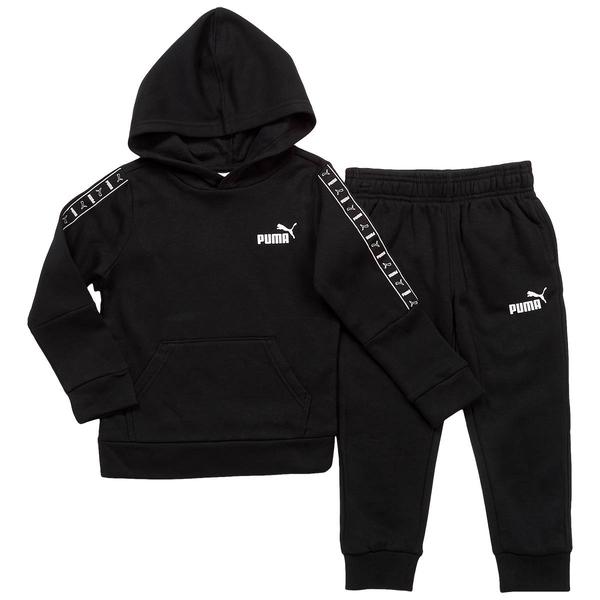Boys (4-7) Puma(R) 2pc. Fleece Pullover Set - Puma(R) Black
